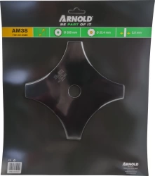 Lame de débroussailleuse 20 cm, 4 dents - alésage 25,4 cm