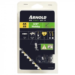 Chaîne de tronçonneuse 3/8", 1,3 mm - 45 maillons d'entraineurs- gouges demi-rondes