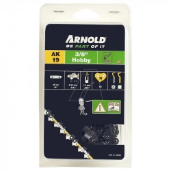 Chaîne de tronçonneuse 3/8", 1,3 mm - 62 maillons entraîneurs - gouges demi-rondes