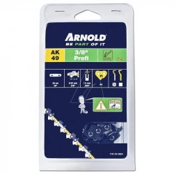 Chaîne de tronçonneuse 3/8", 1,5 mm, 64 maillons d’antirebond - gouges demi-rondes