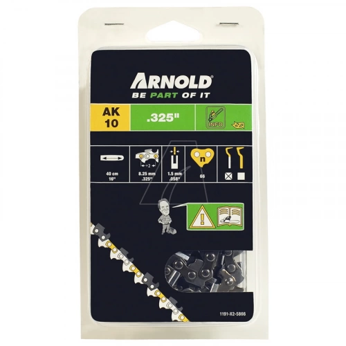 Chaîne de tronçonneuse 325"/1,5 mm - 66 maillons d’entraîneurs - gouges demi-rondes