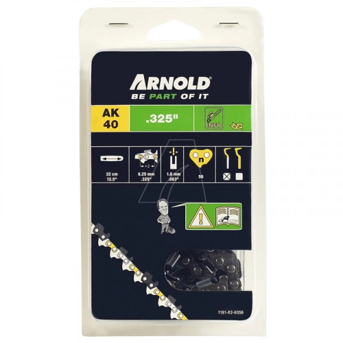 Chaîne de tronçonneuse 325"/1,6 mm - 56 maillons d’entraîneurs - gouges demi-rondes