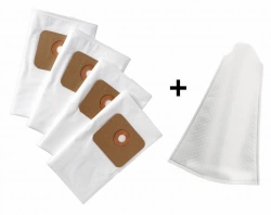 Sacs filtrants et jeu de filtres humides pour aspirateurs Humides-Secs NTS 20 & NTS 25 - 4 SACS FILTRANTS Ø 65MM + 1 FILTRE HUMIDE