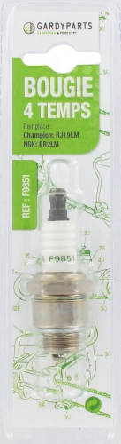 Bougie d'allumage adaptable sous coque remplace Champion: RJ19LM NGK: BR2LM