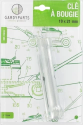 Clé à bougie d'allumage à tube. Dimensions: 19 x 21mm, L: 150mm