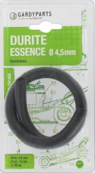 Durite en caoutchouc carburant, L: 30cm, Ø: ext: 10mm, Ø int: 4,5mm.