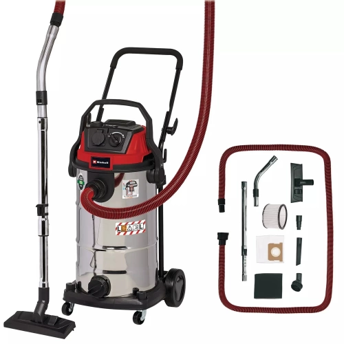 Aspirateur eau/poussière TE-VC 2340 SACL - 1200W - cuve inox 40L - prise synchro - filtre classe L