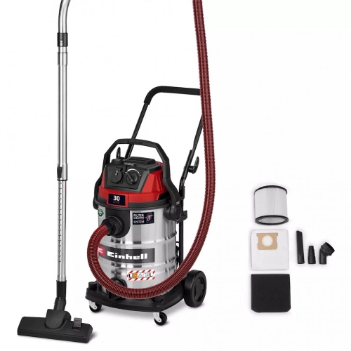 Aspirateur eau et poussières – TC-VC 3080 SACL – 1150 W – Cuve inox 30 L – Filtre HEPA – Classe L