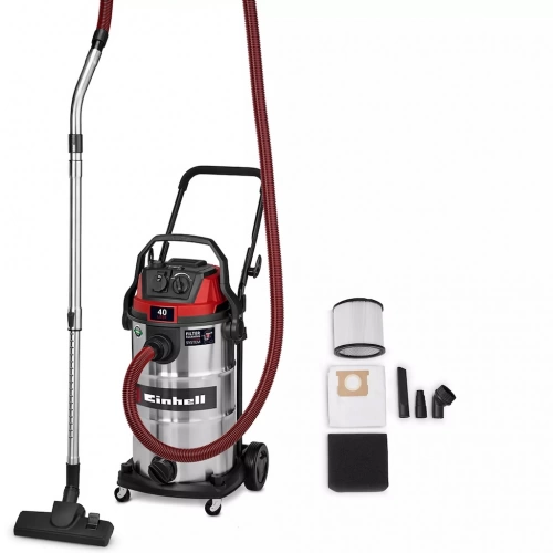Aspirateur eau et poussières – TE-VC 4090 SACL – 1150 W – Cuve inox 40 L – Filtre HEPA – Classe L