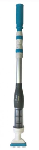 Nettoyeur de fond à batterie avec manche téléscopique