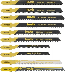 Boîte de 10 lames de scie sauteuse Stich-Sägeblatt