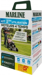 Kit 1ere utilisation moteur 4 temps motoculture - Carburant sans benzène + huile + accessoires