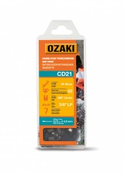 Chaîne de tronçonneuse OZAKI semi carrée: .3/8"LP .050 (1,3mm) 62 entraîneurs