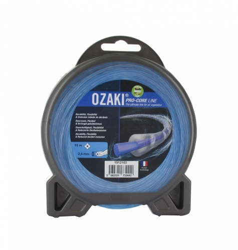 Coque fil nylon OZAKI PRO-CORE LINE. Co-extrudé Longueur: 15 m, Ø: 2,40mm