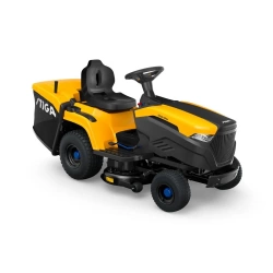 Tondeuse autoportée à batterie - Estate 384e - 1 batterie ePower 30Ah jusqu'à 3 000 m² en 1 charge - connectée - noire et jaune